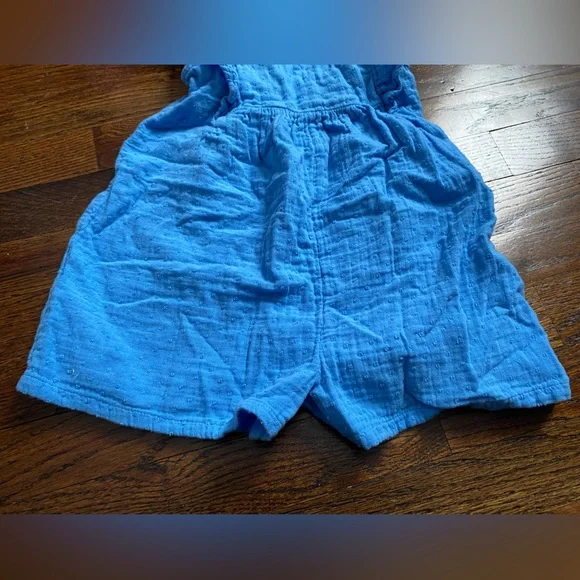 Baby GAP size 4 years toddler girl romper one piece ruffle sleeve shorts cotton - Picture 4 of 10